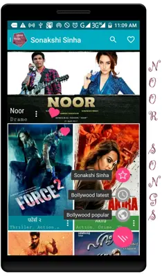 bollywood 2017 movies songs clips and magic android App screenshot 0